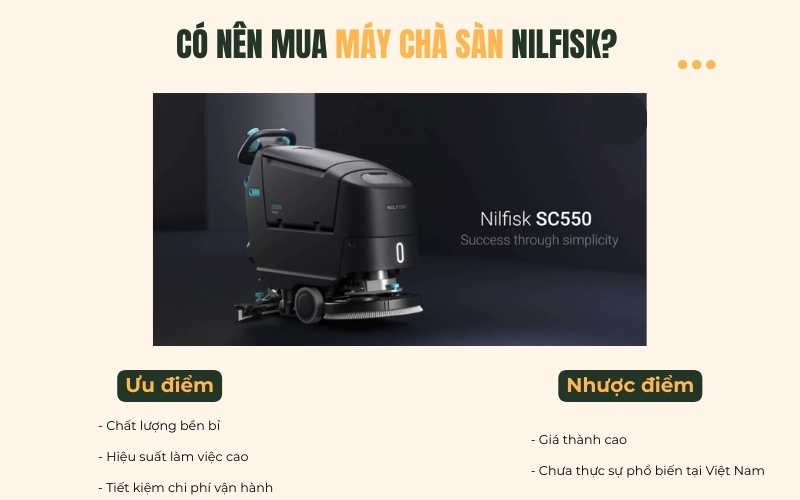Có nên mua máy chà sàn Nilfisk?