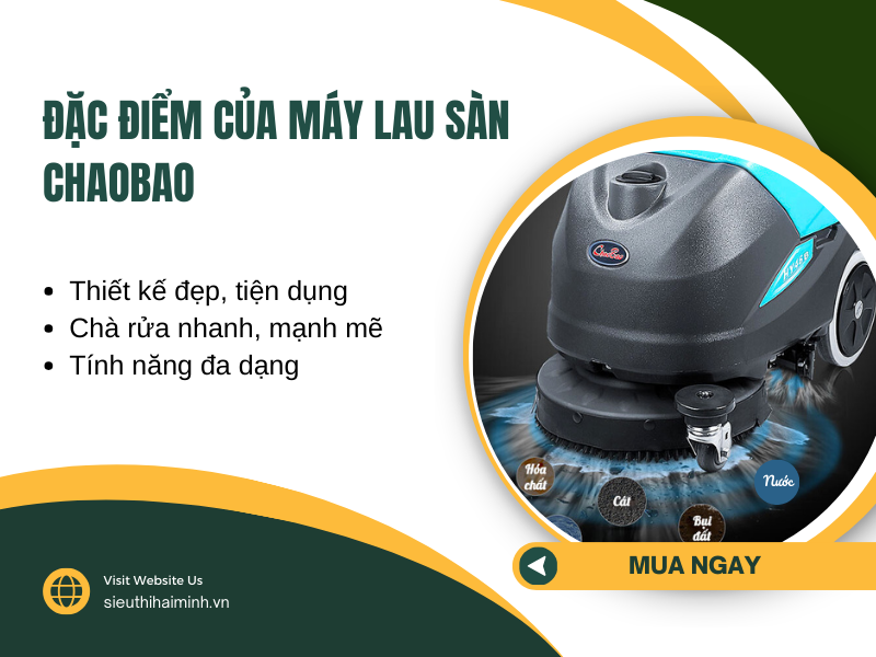 Đặc điểm của máy lau sàn ChaoBao