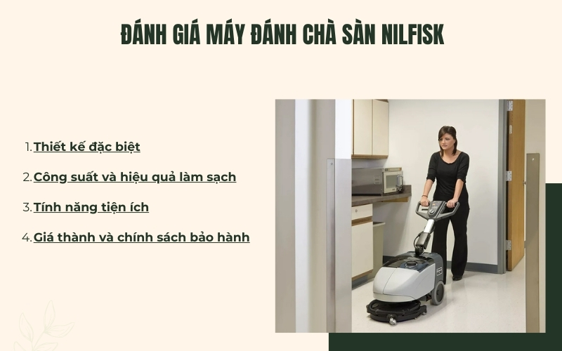 Đánh giá máy đánh chà sàn Nilfisk