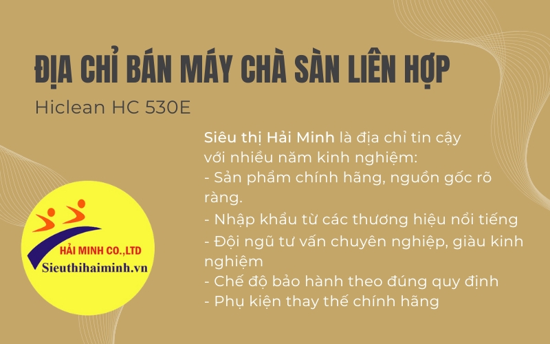 Địa chỉ bán máy chà sàn liên hợp Hiclean HC 530E