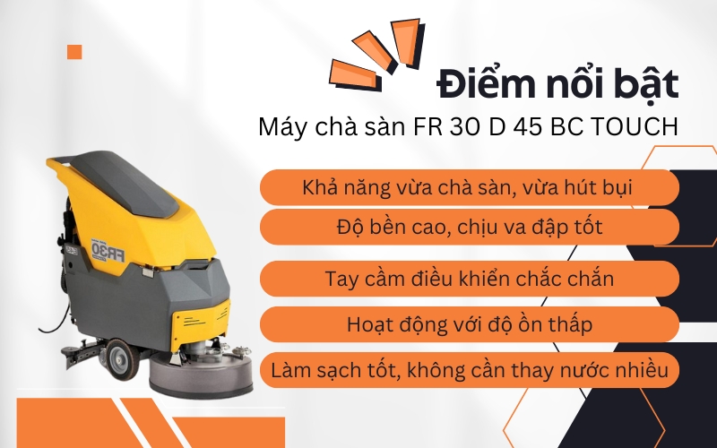 Điểm nổi bật của Máy chà sàn FR 30 D 45 BC TOUCH