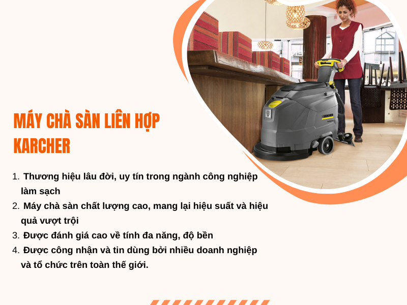 Đôi nét về máy chà sàn liên hợp Karcher