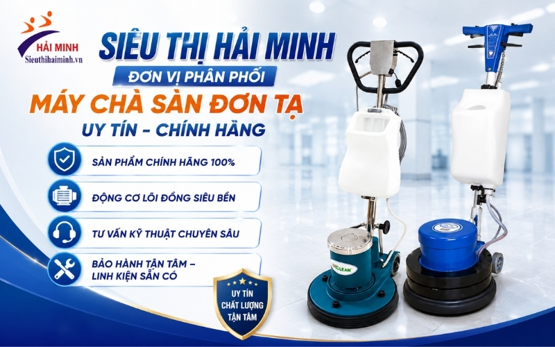 Đơn vị phân phối máy chà sàn đơn tạ uy tín, chính hãng