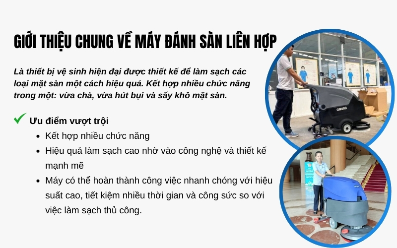 Giới thiệu chung về máy đánh sàn liên hợp