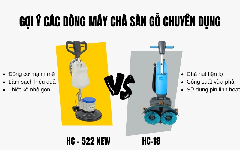 Gợi ý các dòng máy chà sàn gỗ chuyên dụng