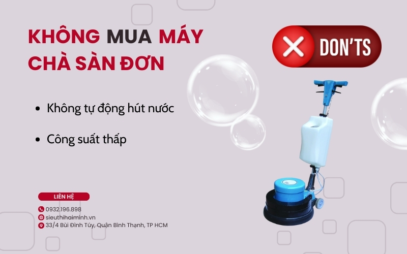 Không mua máy chà sàn đơn