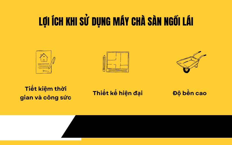 Lợi ích khi sử dụng máy chà sàn ngồi lái