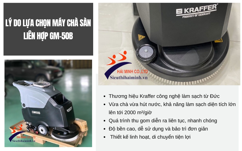 Lý do lựa chọn máy chà sàn liên hợp GM-50B