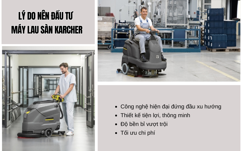 Lý do nên đầu tư máy lau sàn Karcher