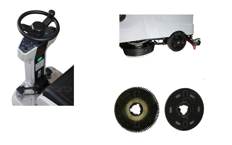 Máy chà sàn Clepro C66B với thiết kế thông minh