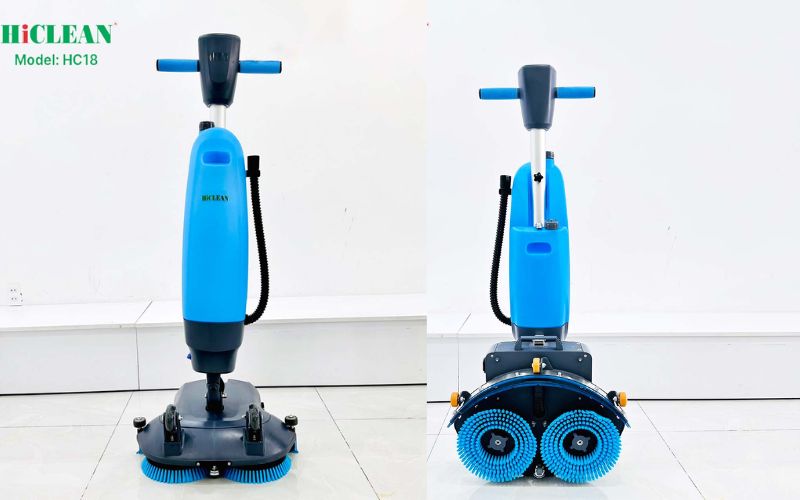 Máy chà sàn Hiclean HC-18 thiết kế nhỏ gọn, linh hoạt