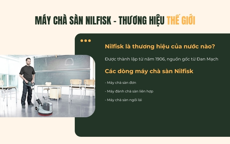 Máy chà sàn Nilfisk - Thương hiệu thế giới