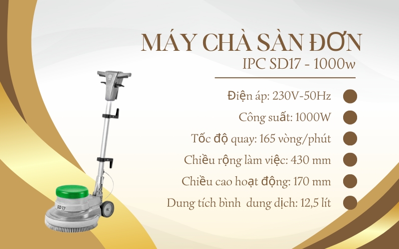 Máy chà sàn đơn IPC SD17 - 1000w