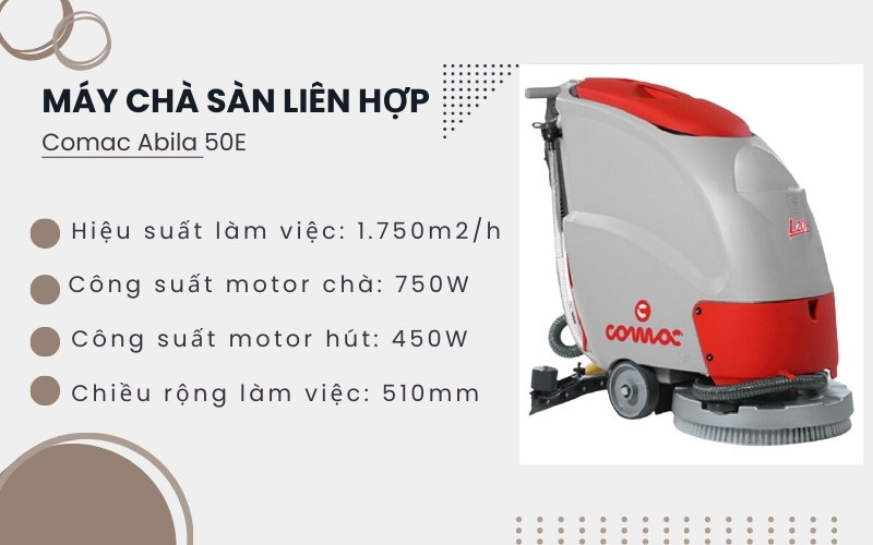 Máy chà sàn liên hợp Comac Abila 50E