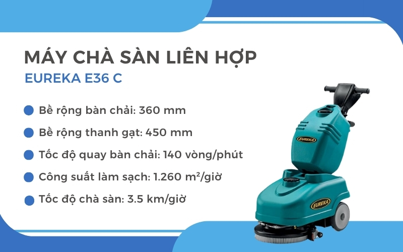 Máy chà sàn liên hợp Eureka E36 C