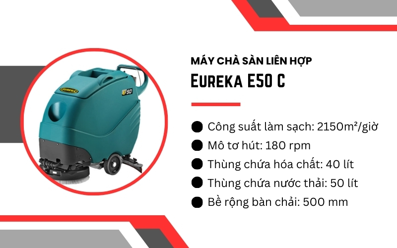 Máy chà sàn liên hợp Eureka E50 C