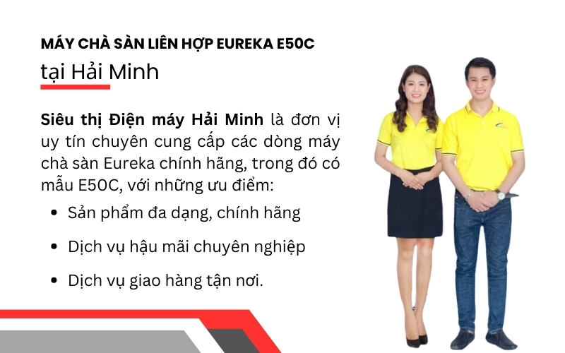 Máy chà sàn liên hợp Eureka E50C tại Hải Minh