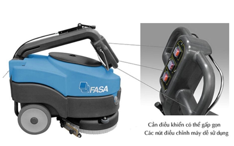 Máy chà sàn liên hợp FASA A1-36B gấp gọn linh hoạt