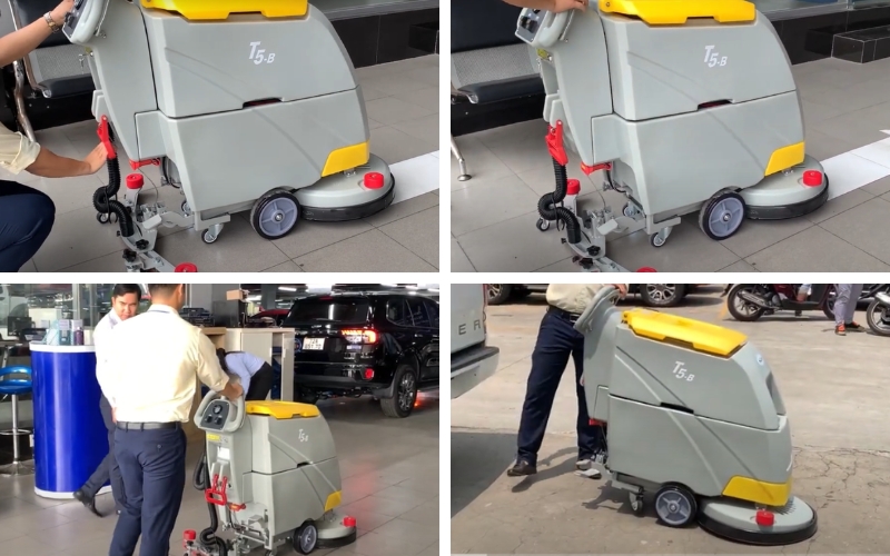 Máy chà sàn liên hợp Hiclean T5-B chính hãng