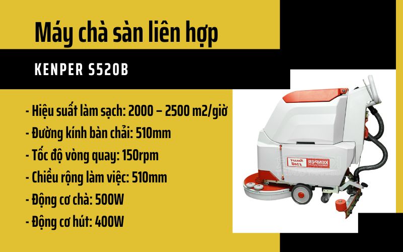 Máy chà sàn liên hợp KENPER S520B