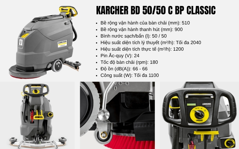 Máy chà sàn liên hợp Karcher BD 5050 C Bp Classic