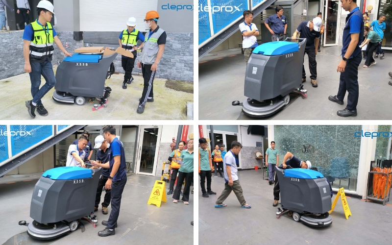 Máy chà sàn liên hợp công nghiệp CleproX X55b