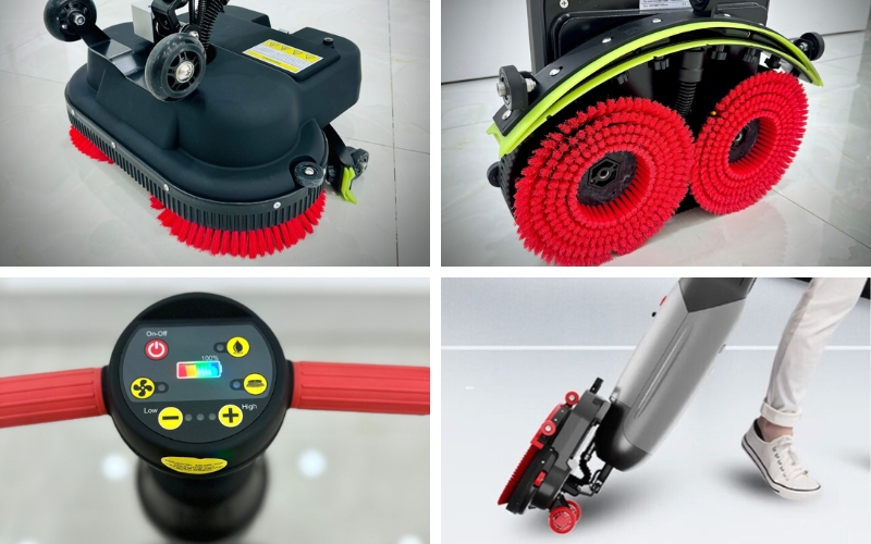 Cấu tạo Máy chà sàn liên hợp mini Kraffer KF-30