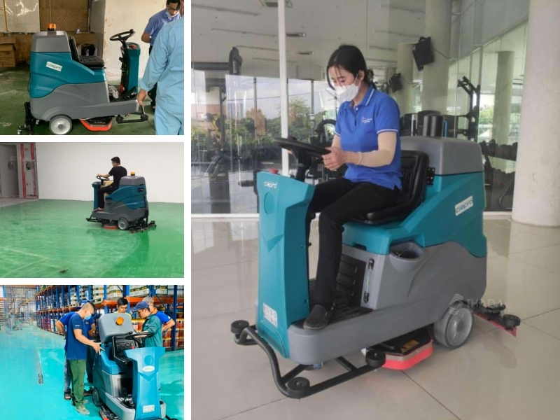Máy chà sàn ngồi lái Hải Minh