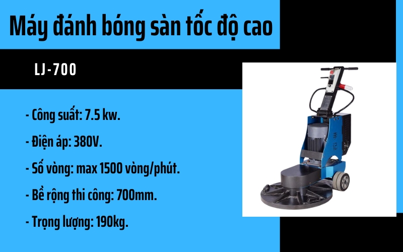 Máy đánh bóng sàn tốc độ cao LJ-700