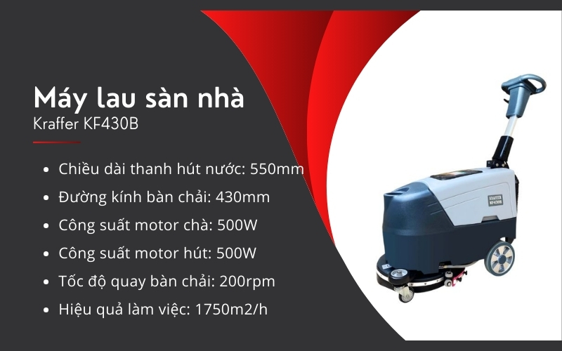 Máy lau sàn nhà Kraffer KF430B