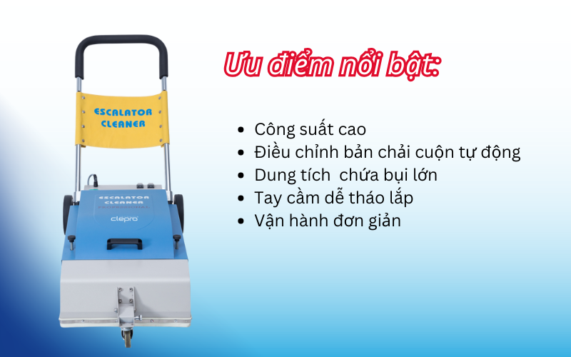 Máy vệ sinh thang cuốn Clepro CE-500E