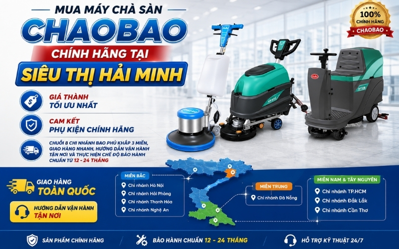 Mua máy chà sàn ChaoBao chính hãng tại siêu thị Hải Minh