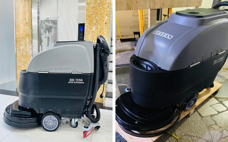 bàn giao Máy chà sàn liên hợp Hiclean HC 550 cho khách hàng