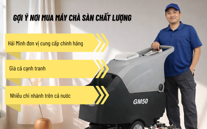 Những thông số kỹ thuật của máy chà sàn cần hiểu rõ trước khi mua