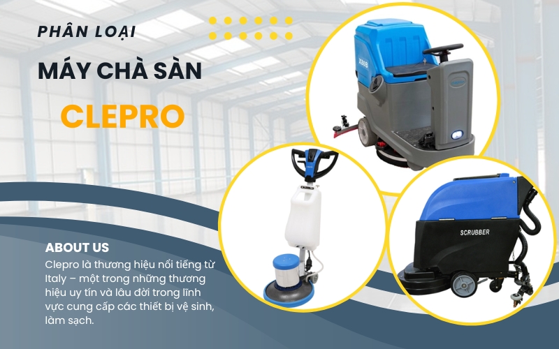 Phân loại máy chà sàn Clepro