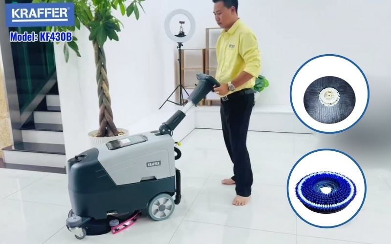 Phụ kiện đi kèm máy đánh sàn Kraffer KF430B