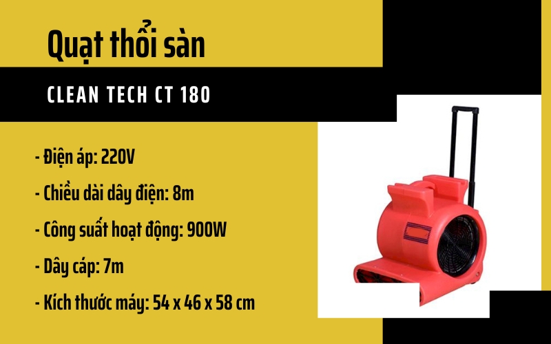 Quạt thổi sàn CLEAN TECH CT 180