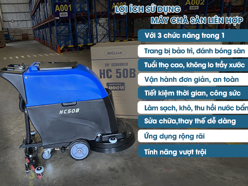 Lý do máy lau sàn liên hợp được ưa chuộng và sử dụng tại sân bay