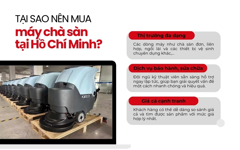 Tại sao nên mua máy chà sàn tại Hồ Chí Minh?
