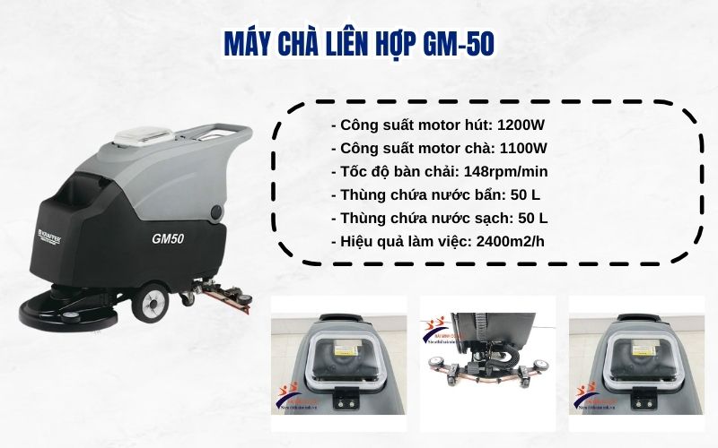 Thông tin chung về máy chà liên hợp GM-50