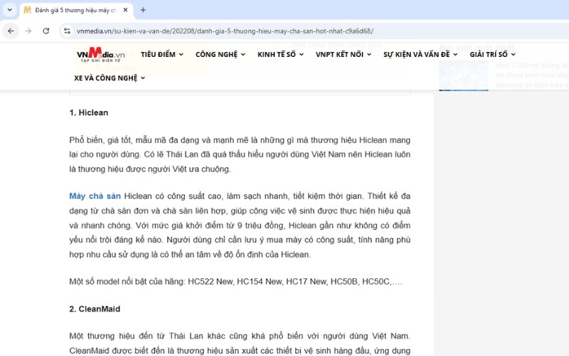 Thương hiệu Hiclean - Đa dạng, mạnh mẽ, giá tốt