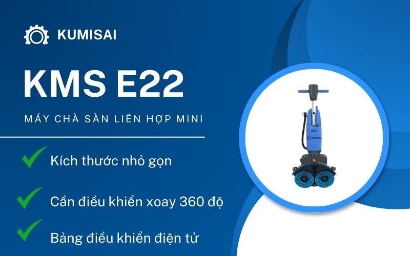 Thương hiệu và ưu điểm máy lau sàn mini KMS E22
