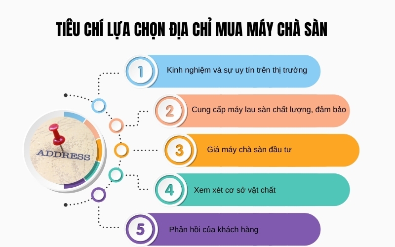 Tiêu chí lựa chọn địa chỉ mua máy chà sàn chất lượng