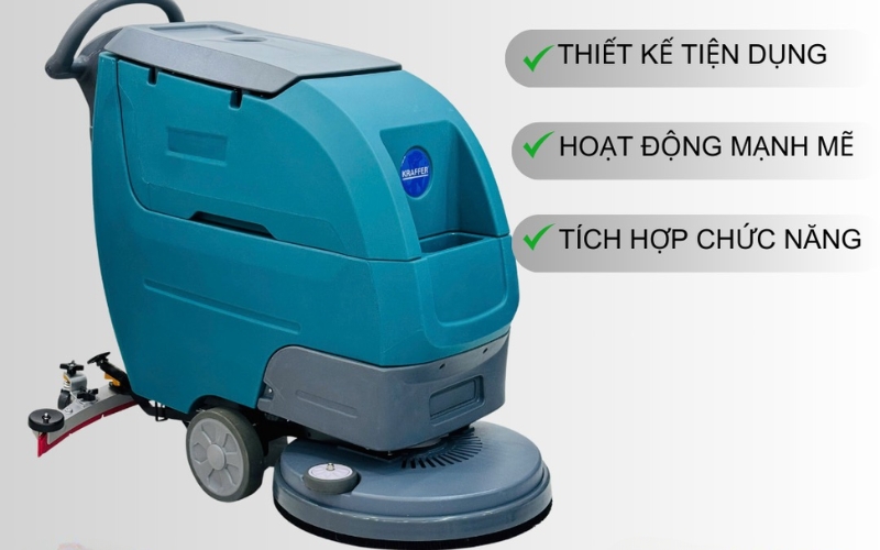 Tổng quan máy chà sàn nhà xưởng Kraffer KF60