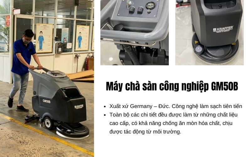 Tổng quan về máy chà sàn công nghiệp GM50B