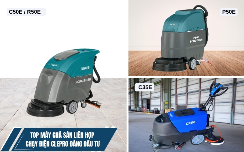 Top máy chà sàn liên hợp chạy điện Clepro đáng đầu tư