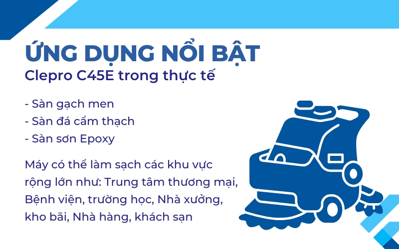 Ứng dụng nổi bật của Clepro C45E trong thực tế