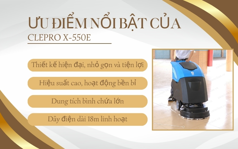 Ưu điểm nổi bật của CLEPRO X-550E