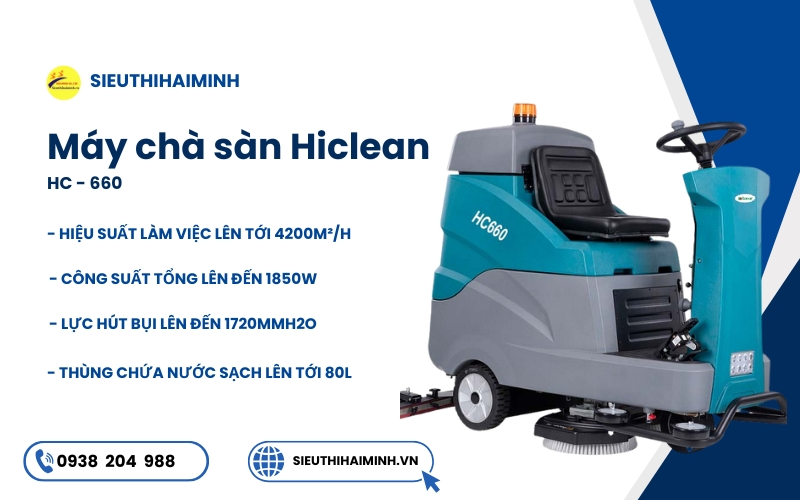 Ưu điểm vượt trội máy Chà Sàn HiClean
