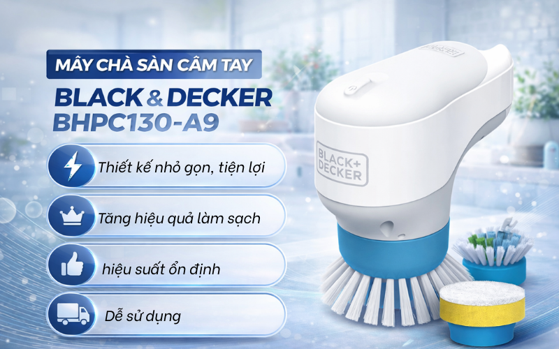 Máy chà sàn cầm tay Black & Decker BHPC130-A9